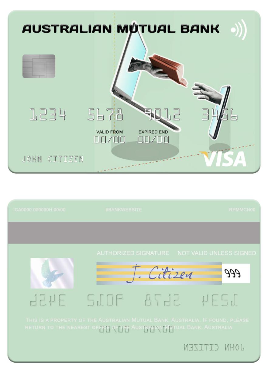 Australia Australian Mutual Bank visa card